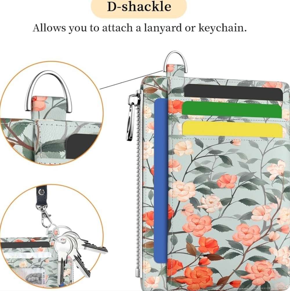 Floral Card Holder with D-Shackle